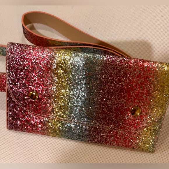 Rialto Handbags - Multicolor Glitter Belt Bag